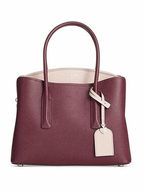 Kate Spade Margaux Medium Cherrywood Satchel Crossbody Bag